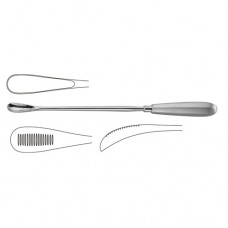 Cuzzi Placenta Scoop Blunt - Back Side Serrated Stainless Steel
